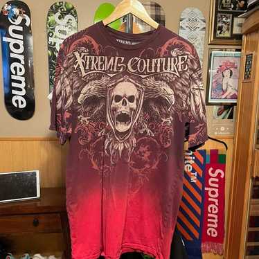 All over Xtreme Couture mma shirt skull eagle