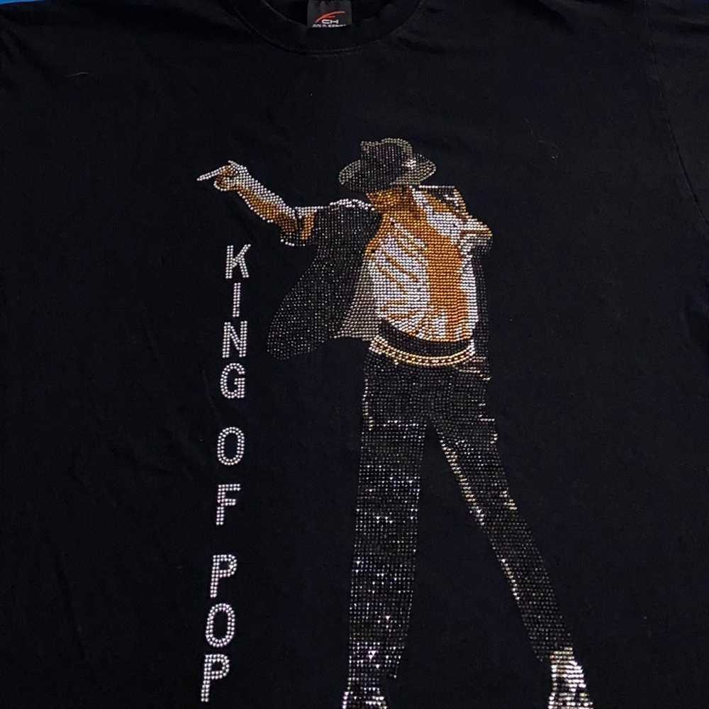 Mens 2XL Michael Jackson Bling T Shirt - image 2