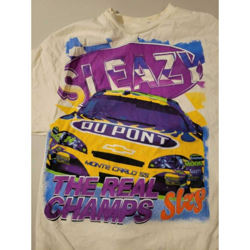 DU PONT all over print t shirt nascar Racing XX L… - image 3