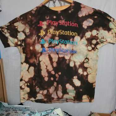 XXL Custom Tie Dyed Playstation Tshirt - image 1