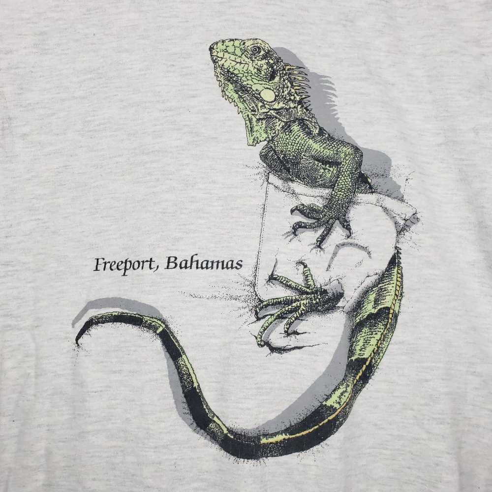 Vintage 90s Freeport Bahamas Iguana Tee - image 2