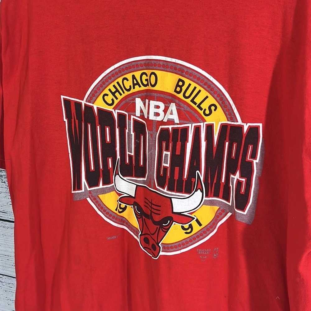 Vintage Trench Chicago Bulls NBA World Champions … - image 3