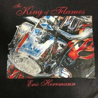 Vintage Eric Hermann Distressed Motorcycle T Shir… - image 1