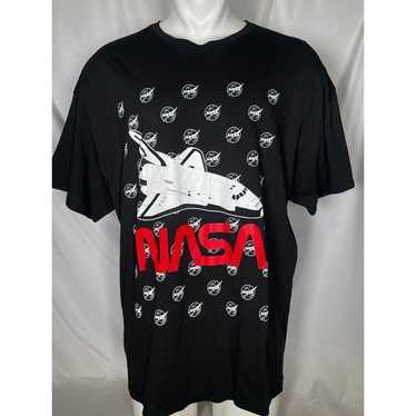 NASA Space Shuttle Mission Black Logo T-Shirt Men… - image 1