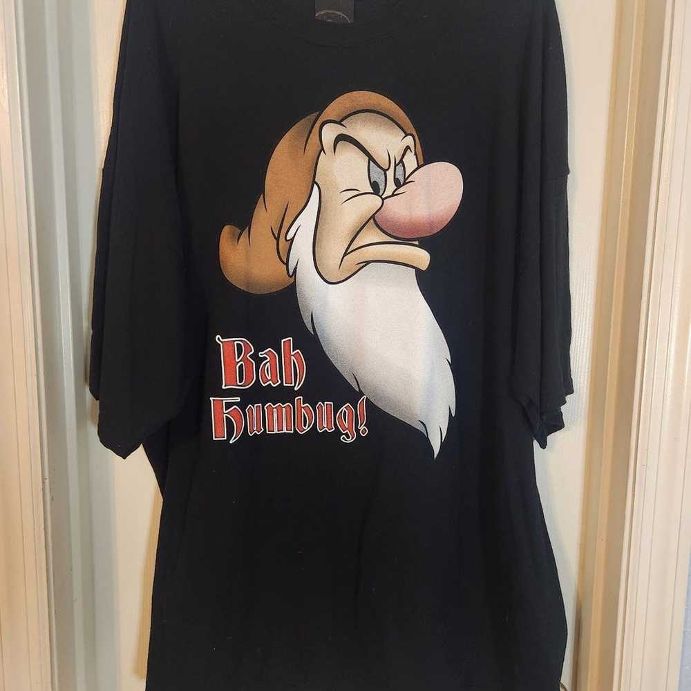 Vintage Disney Grumpy "Bah Humbug" Shirt - image 1