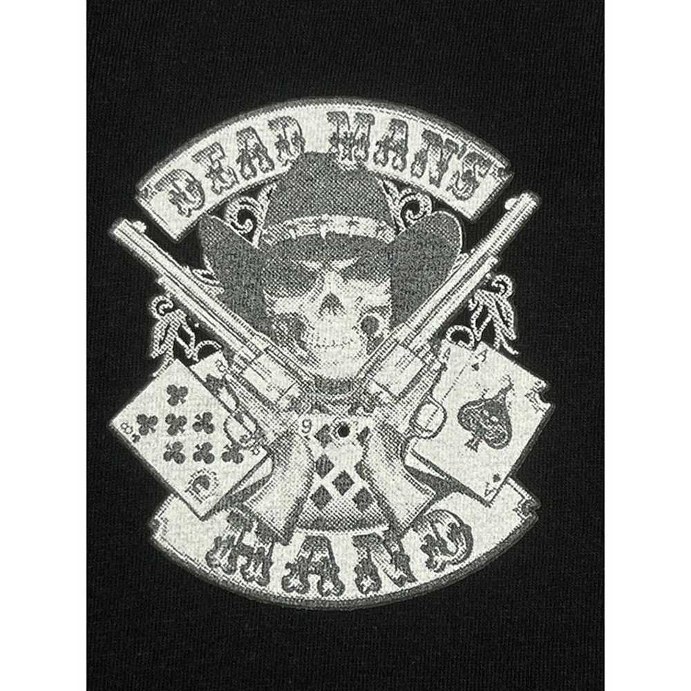 Mens Aces And Eights Dead Mans Hand Cowboy Skull … - image 5