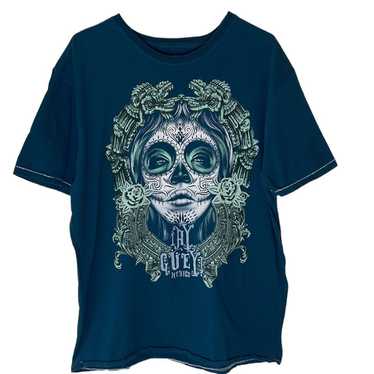RARE Ay Güey! Aztec Roses Men’s T-Shirt. Size 3XL - image 1