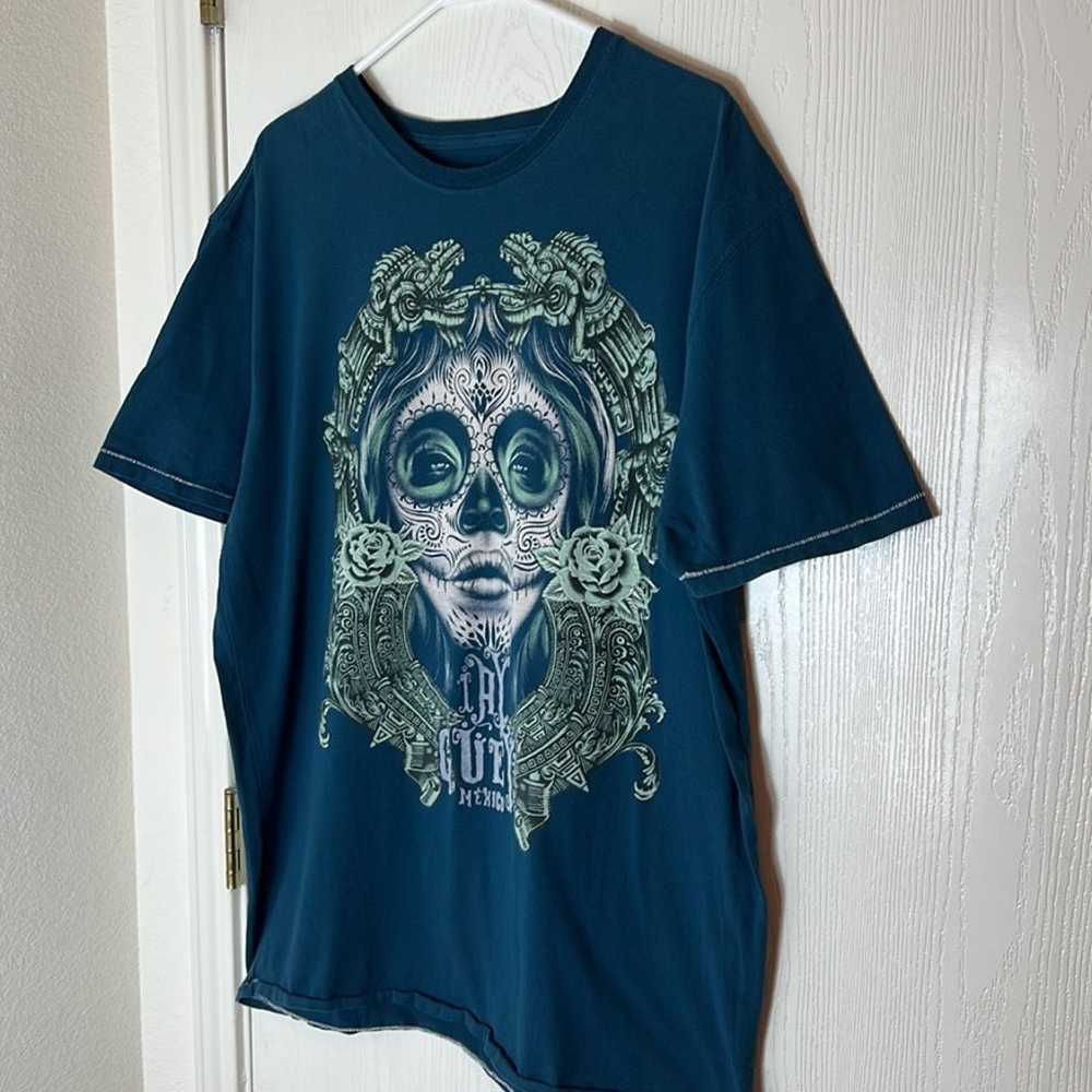 RARE Ay Güey! Aztec Roses Men’s T-Shirt. Size 3XL - image 2