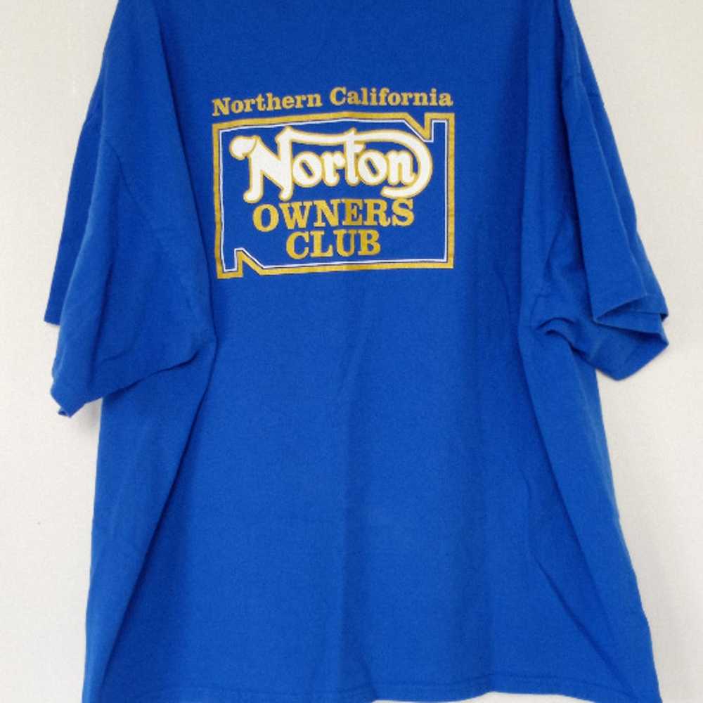 Vintage Norton Owners Club Nor Cal T shirt XL BSA… - image 4