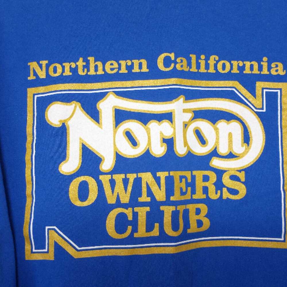 Vintage Norton Owners Club Nor Cal T shirt XL BSA… - image 5