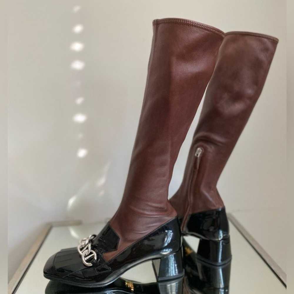 Prada Milano Vernice Nappa Women's Brown Leather … - image 11
