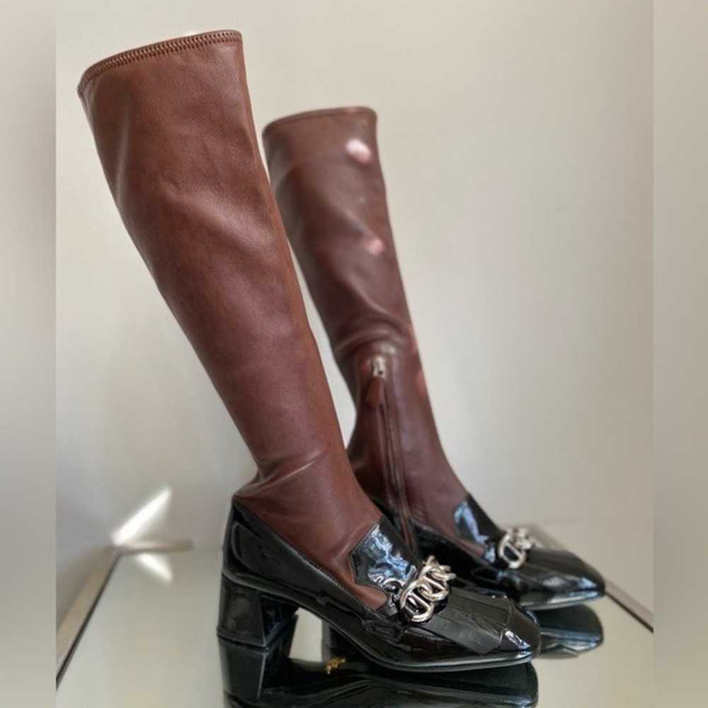 Prada Milano Vernice Nappa Women's Brown Leather … - image 8