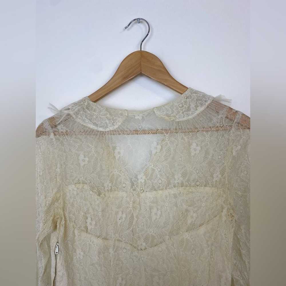 Vintage 1950s Lace & Tulle Layered Wedding Dress - image 4