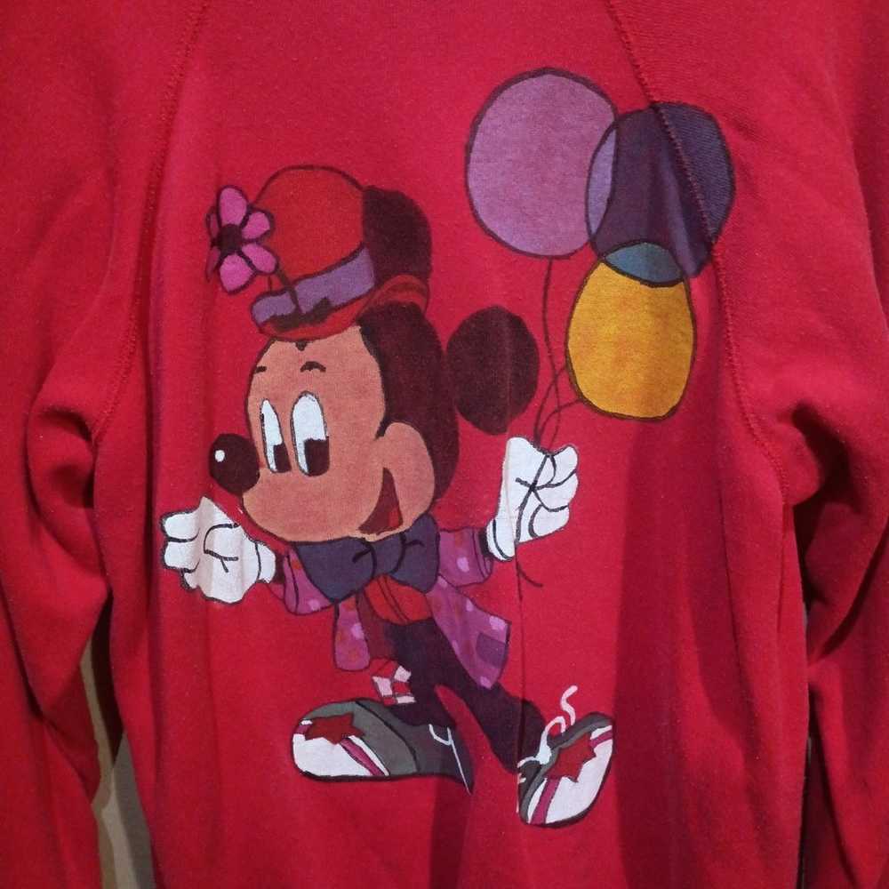 Hand Painted Mickey Mouse Vintage Stock Sweatshir… - image 2