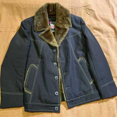 Super Sweet Vintage AF Faux Fur Lined Jacket - image 1