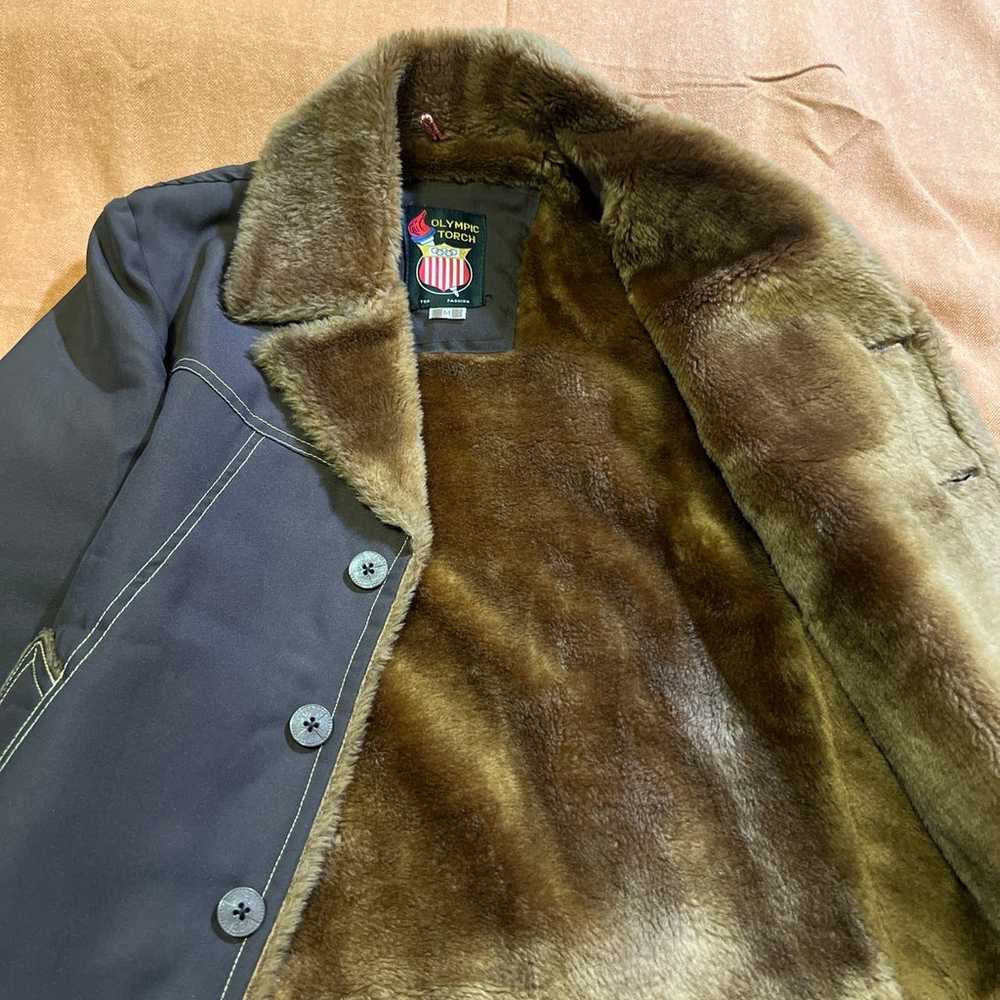 Super Sweet Vintage AF Faux Fur Lined Jacket - image 2