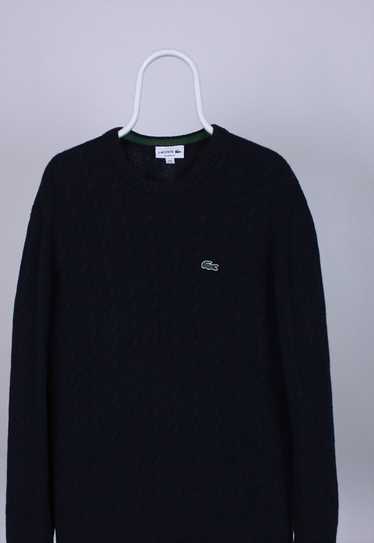 Lacoste Crew Neck Jumper Navy - Lacoste At 80s Casual Classics