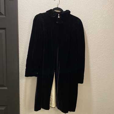 Vintage Velvet dress coat - JL Hudson