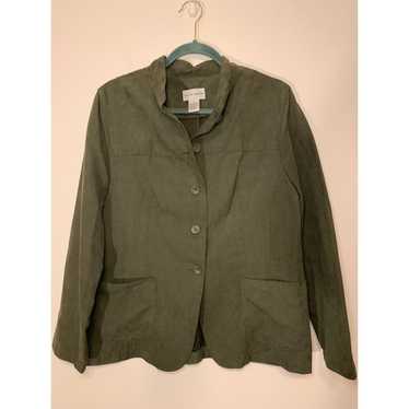 Vintage Jaclyn Smith Army Green blazer style butto