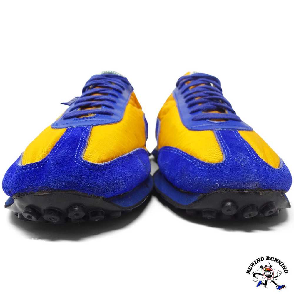 Puma Rocket Vintage 70s 80s Yellow & Blue Running… - image 1