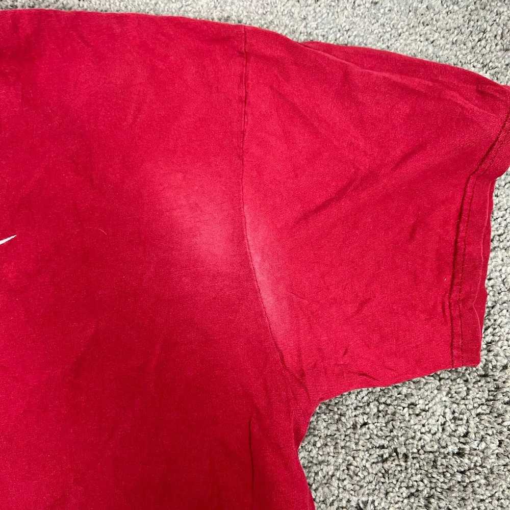 Y2k red nike tshirt - image 3