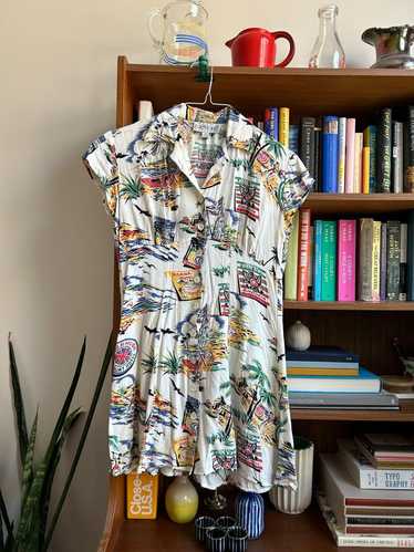 Karen Kane 90s Tropical Print Mini Dress (4)