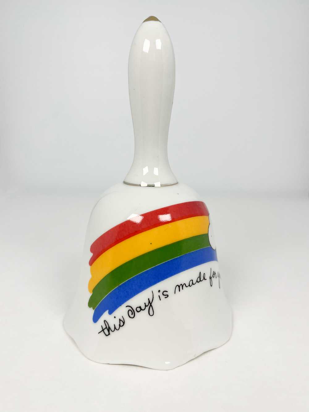 80’s vintage ceramic rainbow bell - image 2