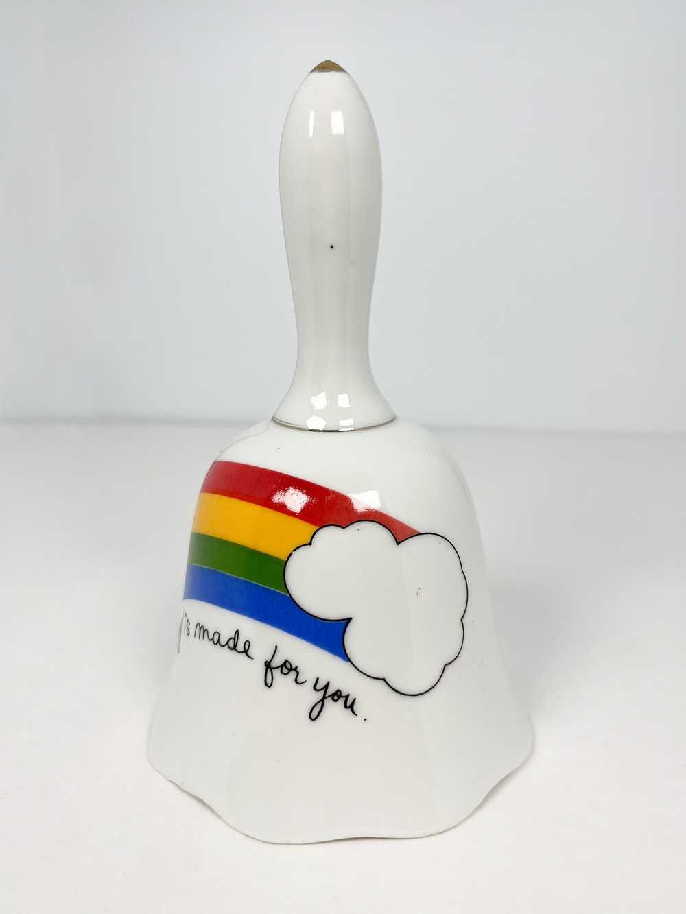 80’s vintage ceramic rainbow bell - image 3