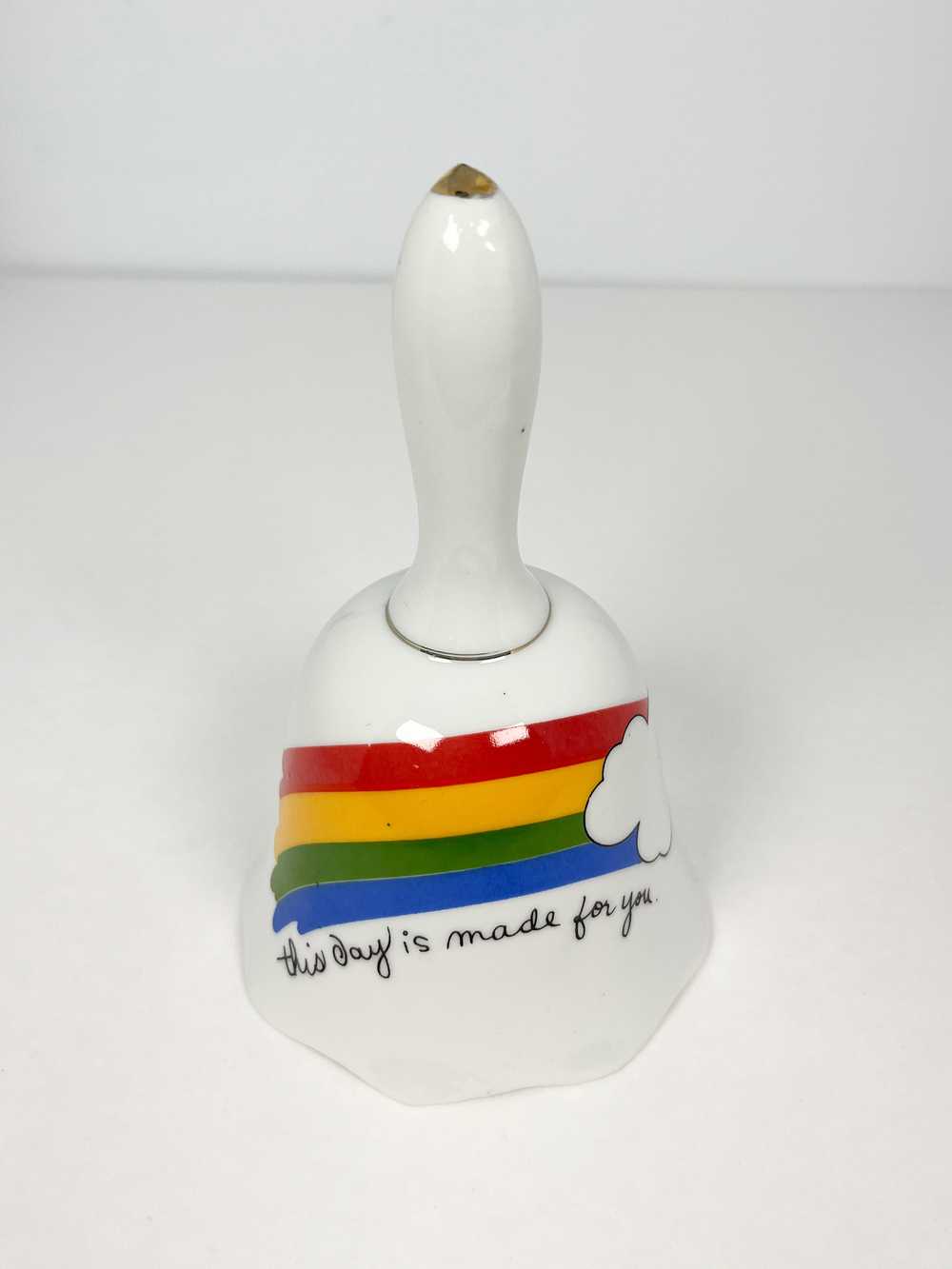 80’s vintage ceramic rainbow bell - image 4