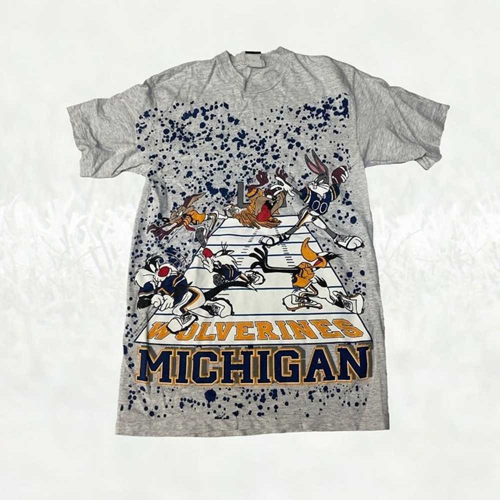 Vintage University of Michigan Football Looney Tu… - image 1