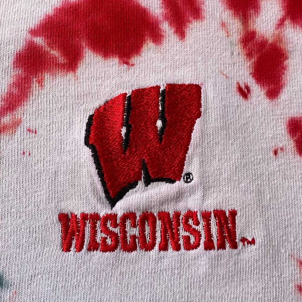VTG 90’s Wisconsin Badgers Tie Dye Embroidered Lo… - image 5