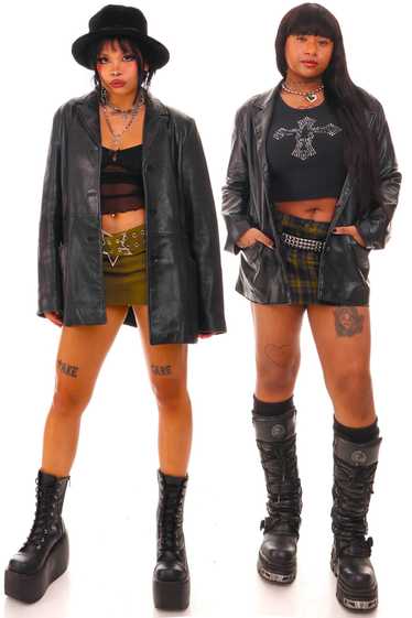 Classic Vintage Leather Jackets - Black