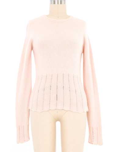 Christian Dior Pale Pink Angora Sweater