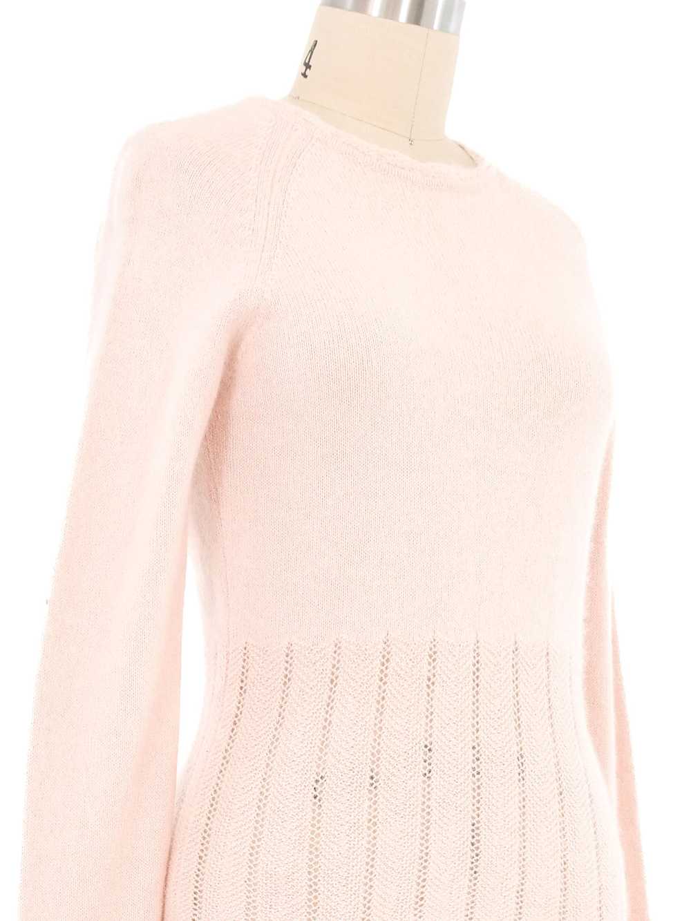 Christian Dior Pale Pink Angora Sweater - image 2