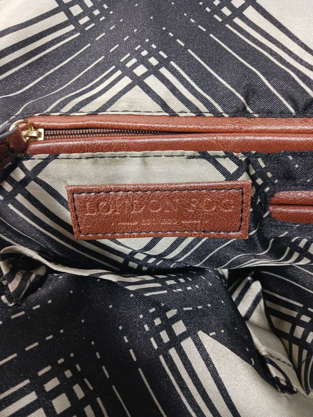 London Fog Brown Leather Satchel - image 3