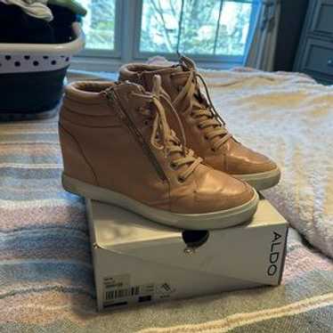 ALDO Zip lace high-top sneakers y2k・ギャル ALDO Lace Up/Zip Hi Top Hidden Wedged Women Sneakers Size 7