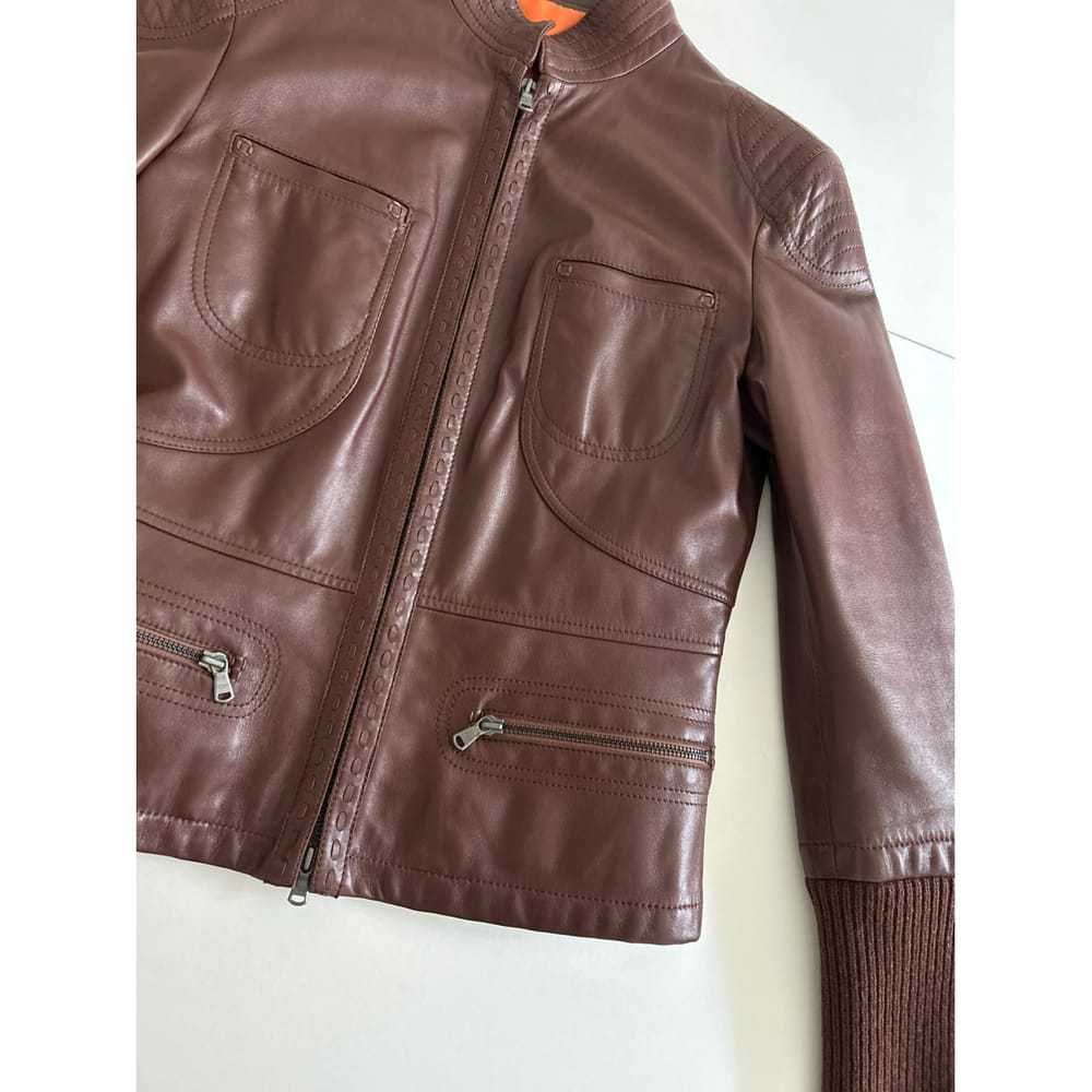 Tod's Leather biker jacket - image 5