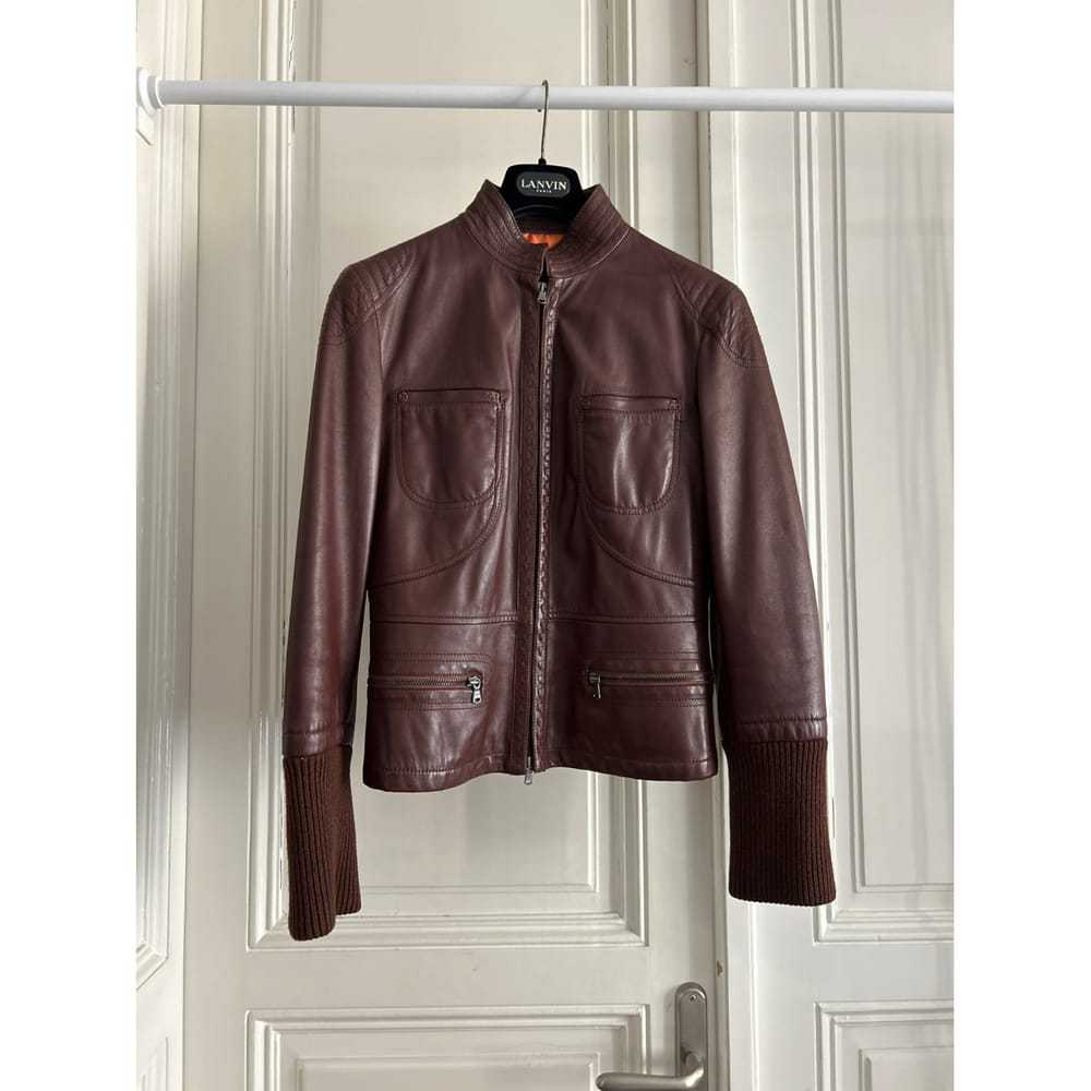 Tod's Leather biker jacket - image 8