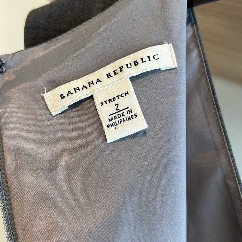 Banana Republic Stretch Wool Woven V-neck Career … - image 7