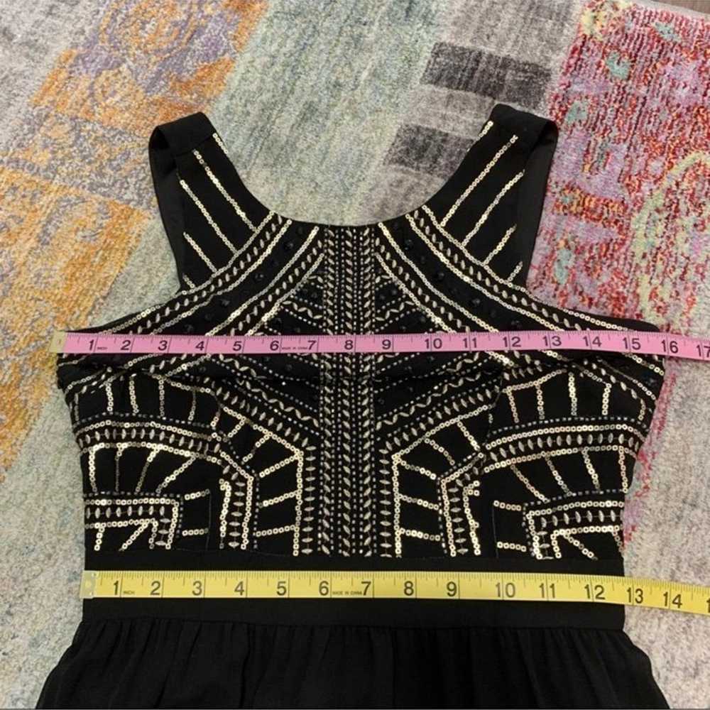 Gianni Bini Maddy Dress Black Embroidered Maxi - image 10