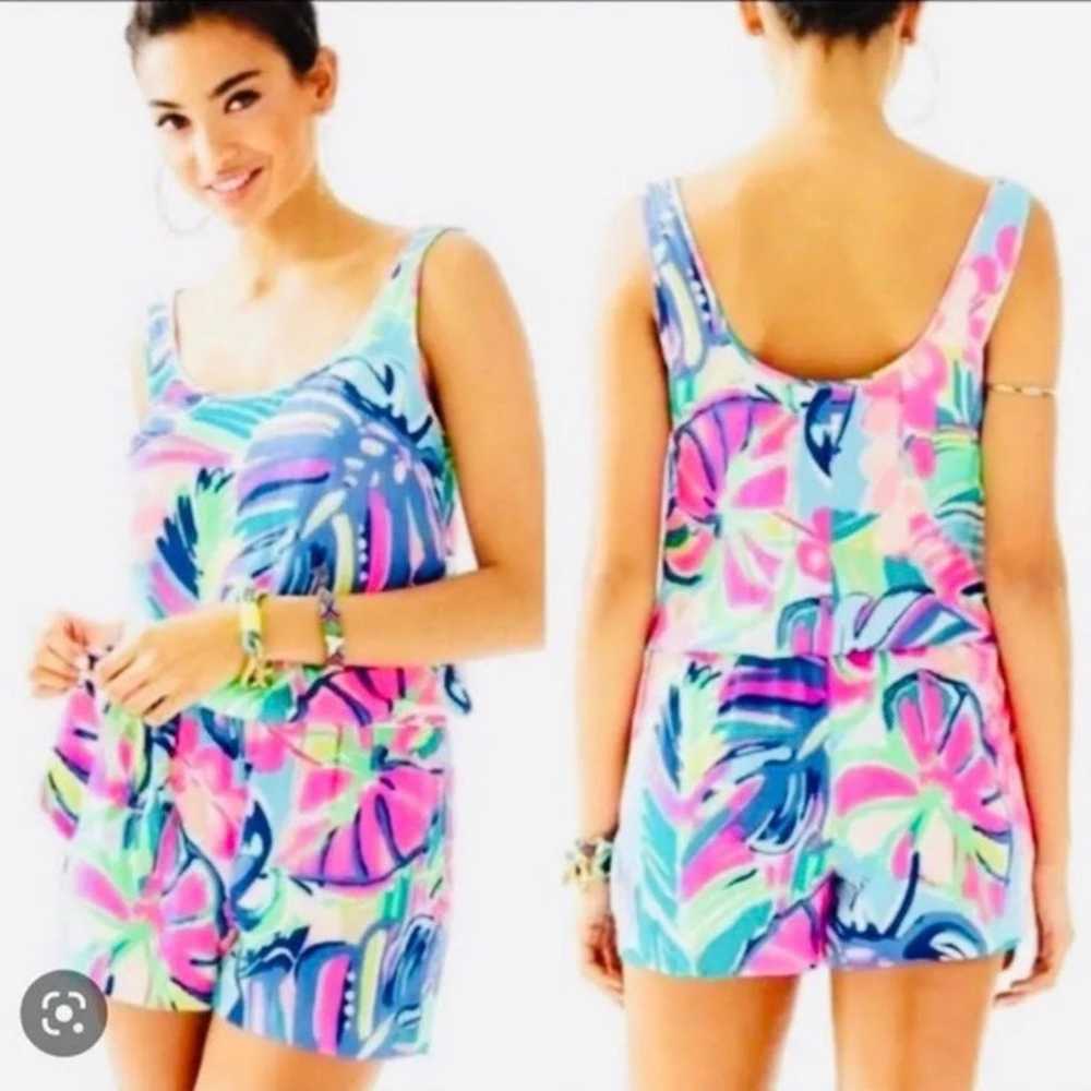 Lilly Pulitzer Rina Romper with sash NWOT - image 5