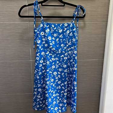 Aqua Blue Flower Dress