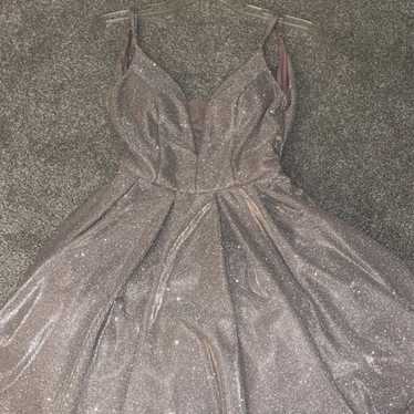 Sparkly rose gold homecoming dress - image 1