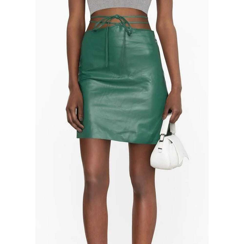 Manokhi Leather mini skirt - image 10