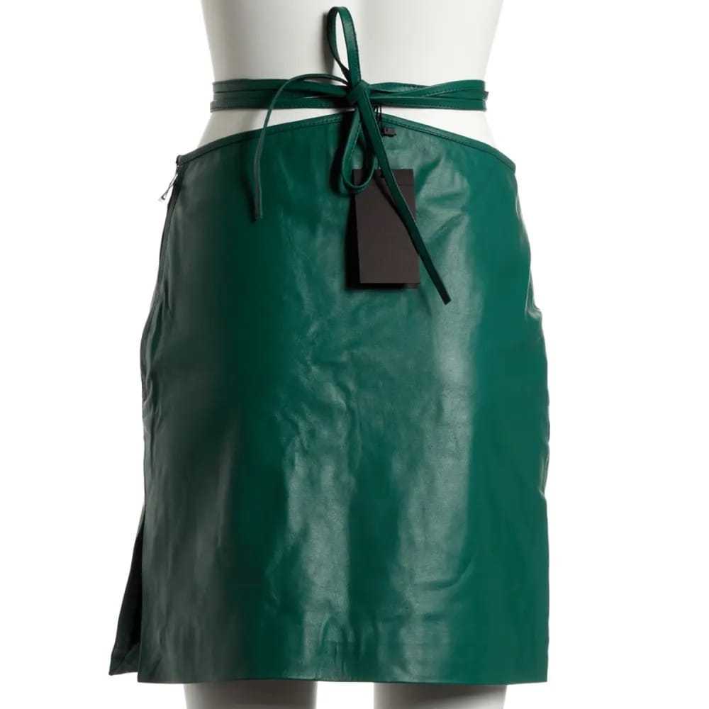 Manokhi Leather mini skirt - image 2