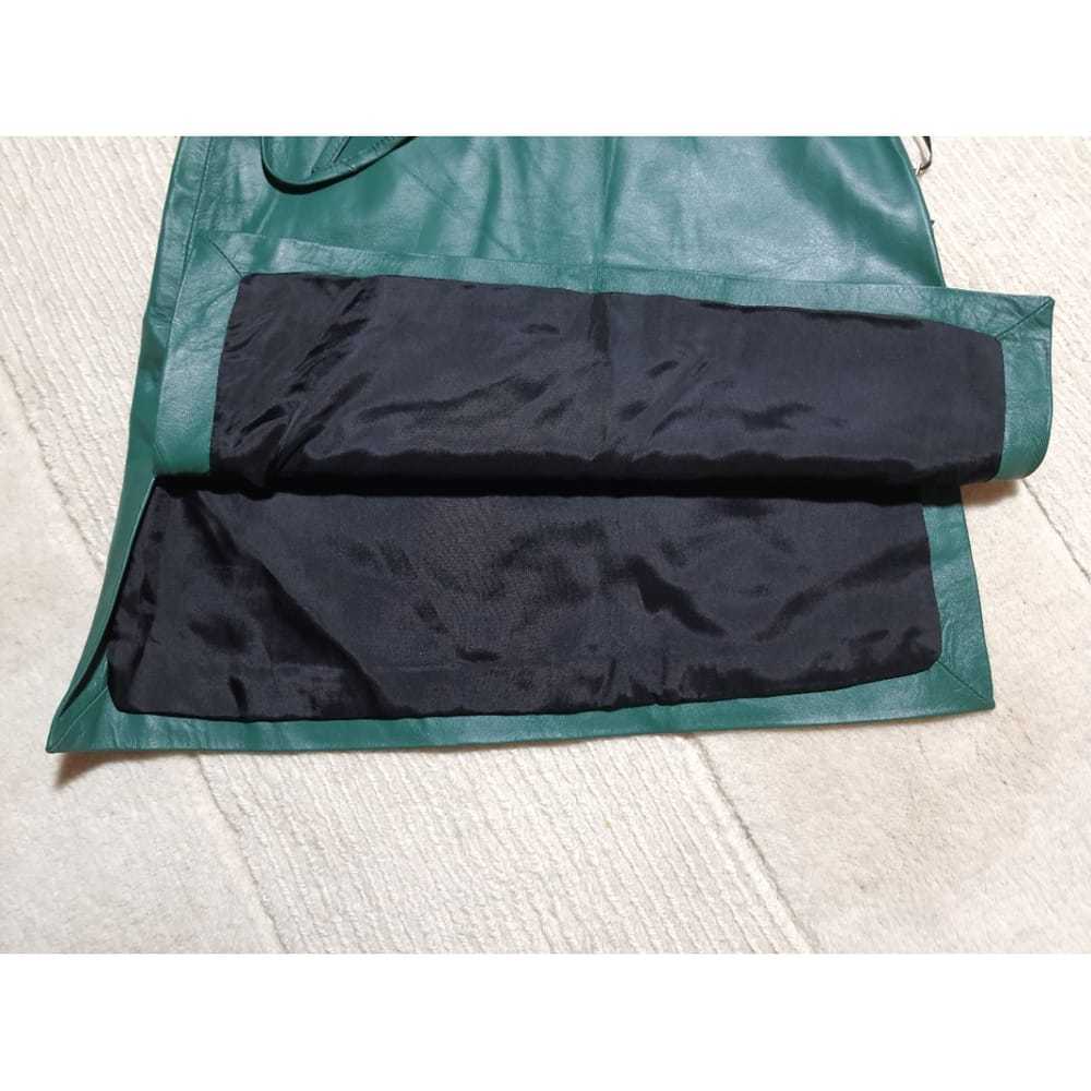 Manokhi Leather mini skirt - image 4