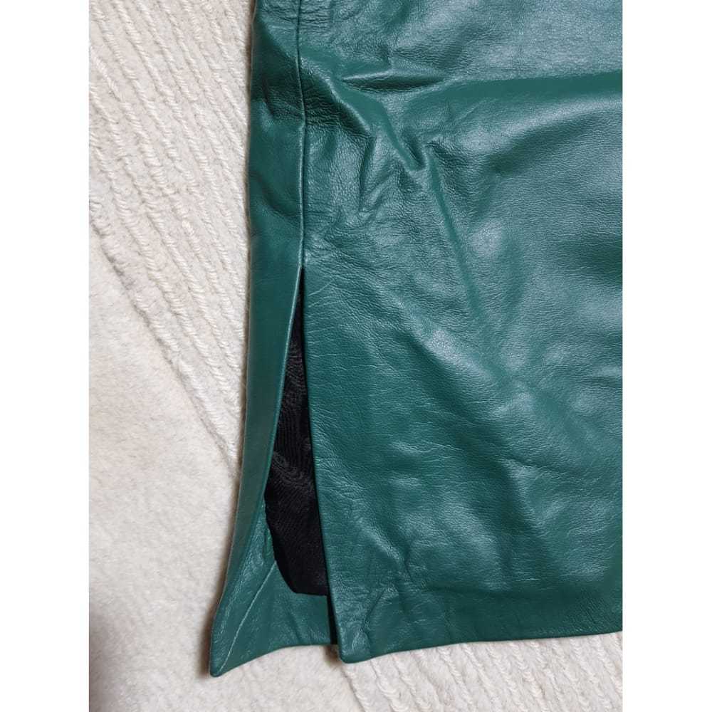 Manokhi Leather mini skirt - image 6
