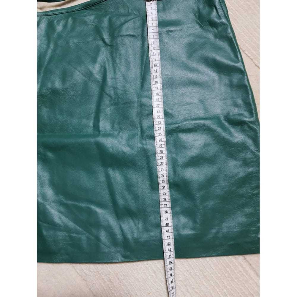 Manokhi Leather mini skirt - image 9