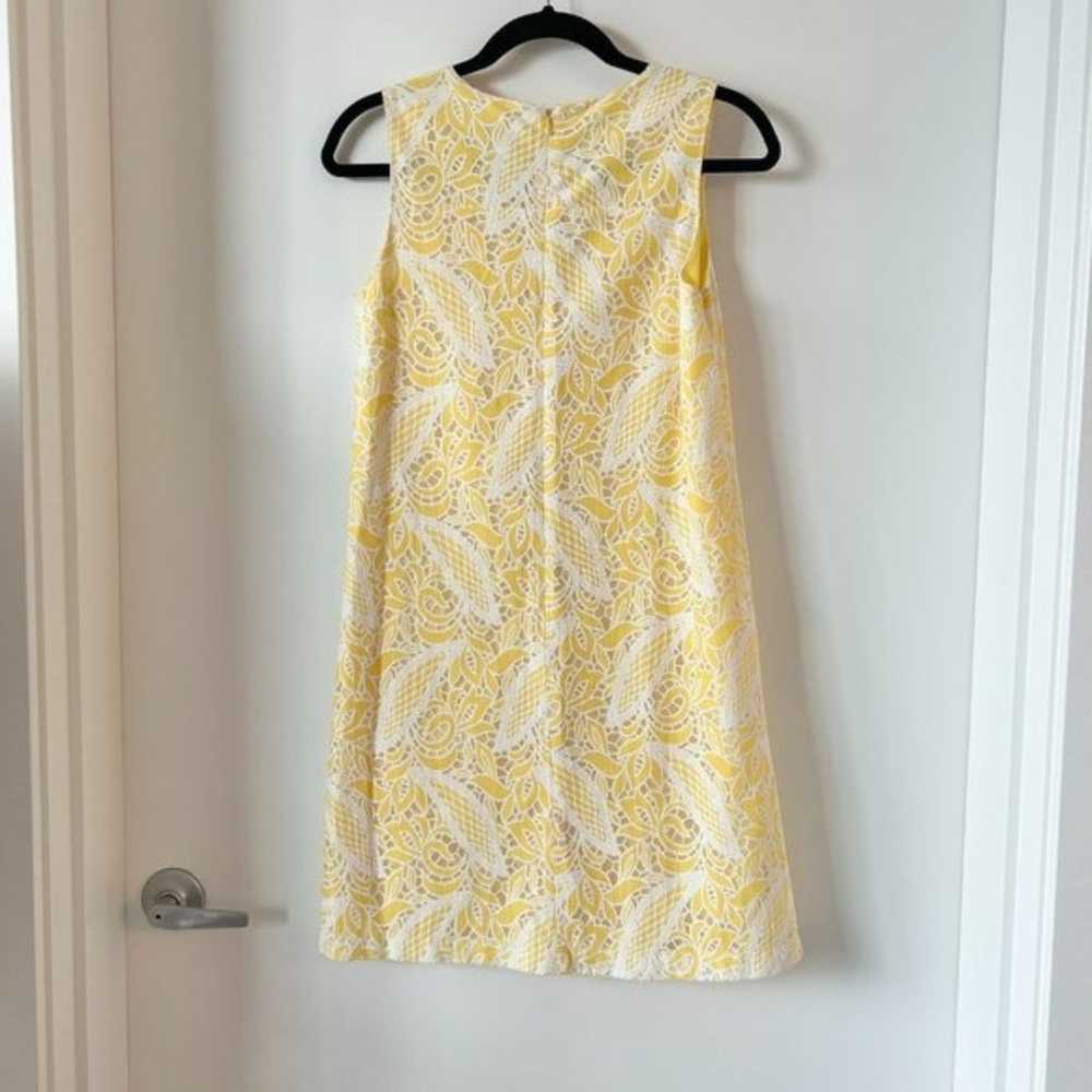 Loft Yellow Crochet Lace Sheath Sleeveless Summer… - image 7