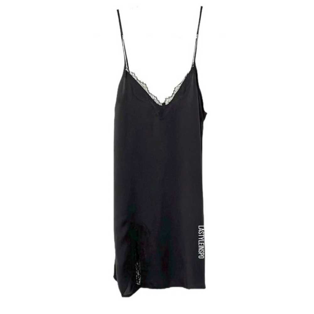 UO Out From Under Satin Laced Slip Black Size XS - image 3